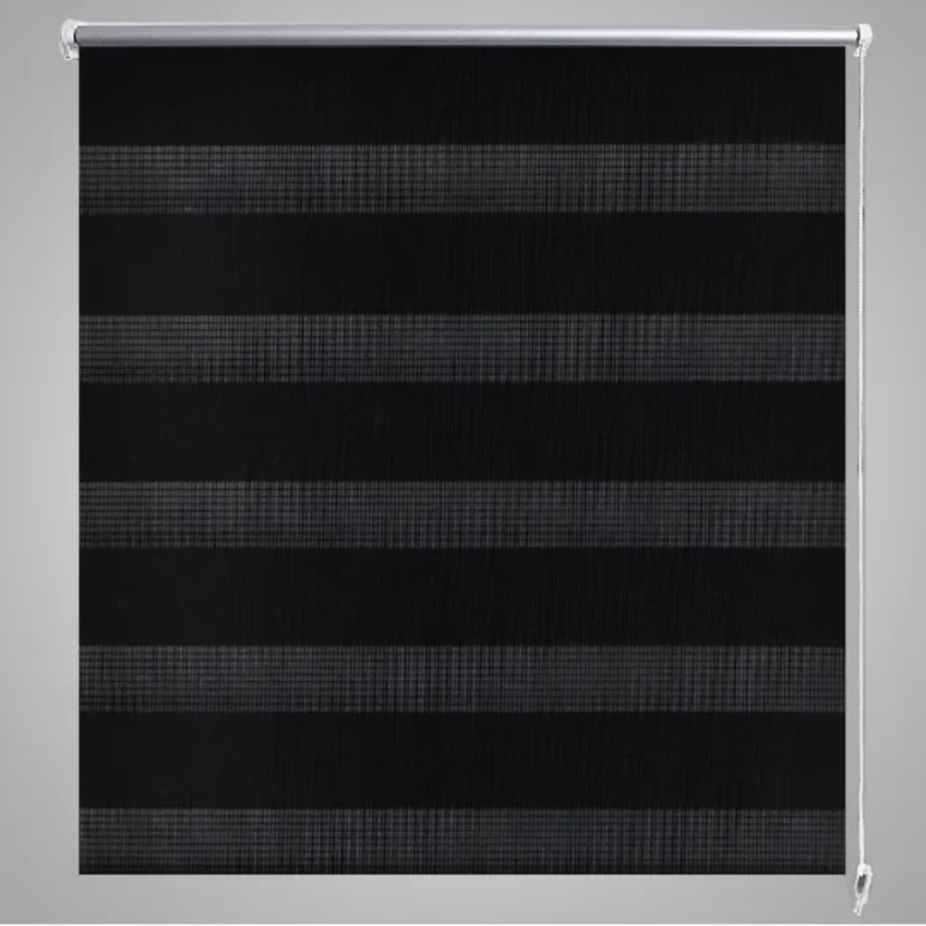 Rolo crne zavjese sa zebrastim linijama 120 x 175 cm