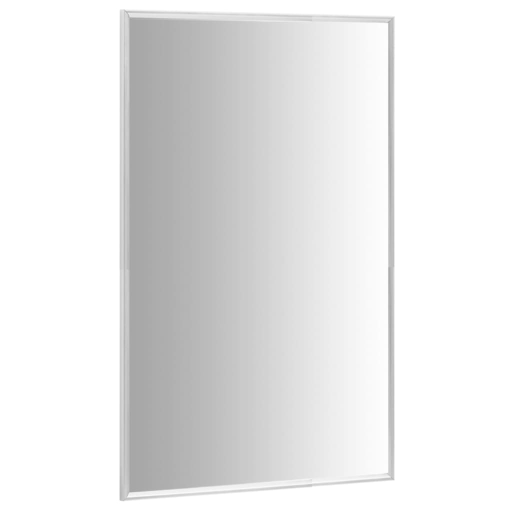 vidaXL Ogledalo srebrno 80 x 60 cm