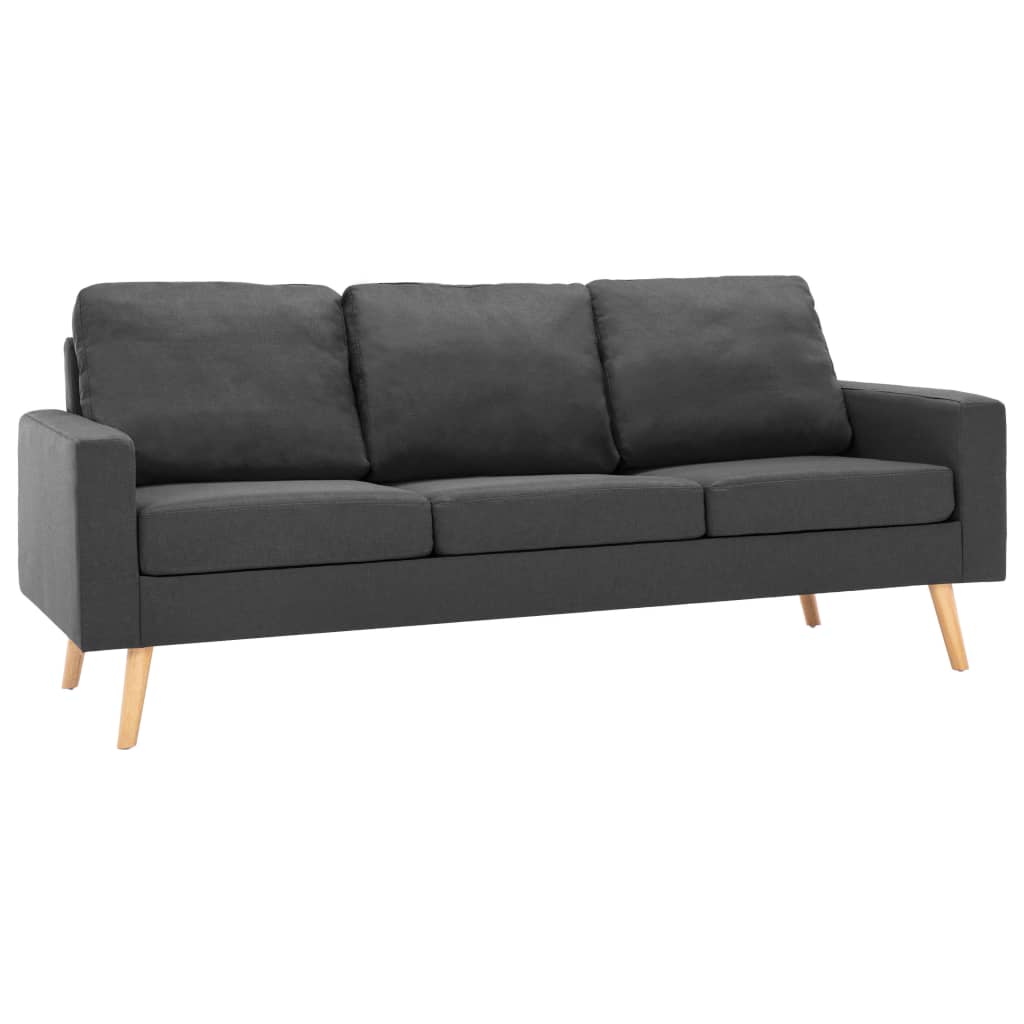 vidaXL 2-dijelni set sofa od tkanine tamnosivi