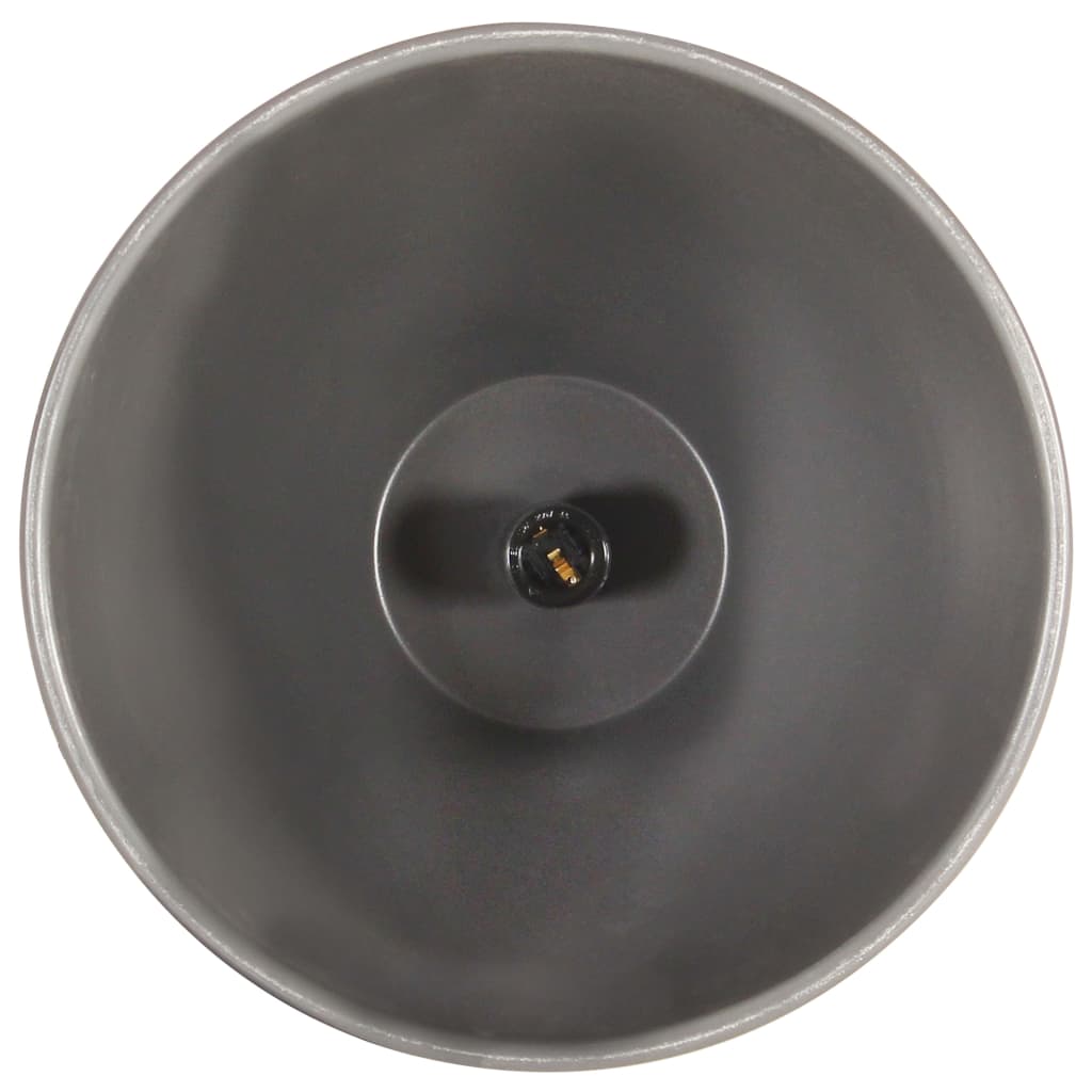 vidaXL Industrijska viseća svjetiljka siva 35 cm E27 od željeza i drva
