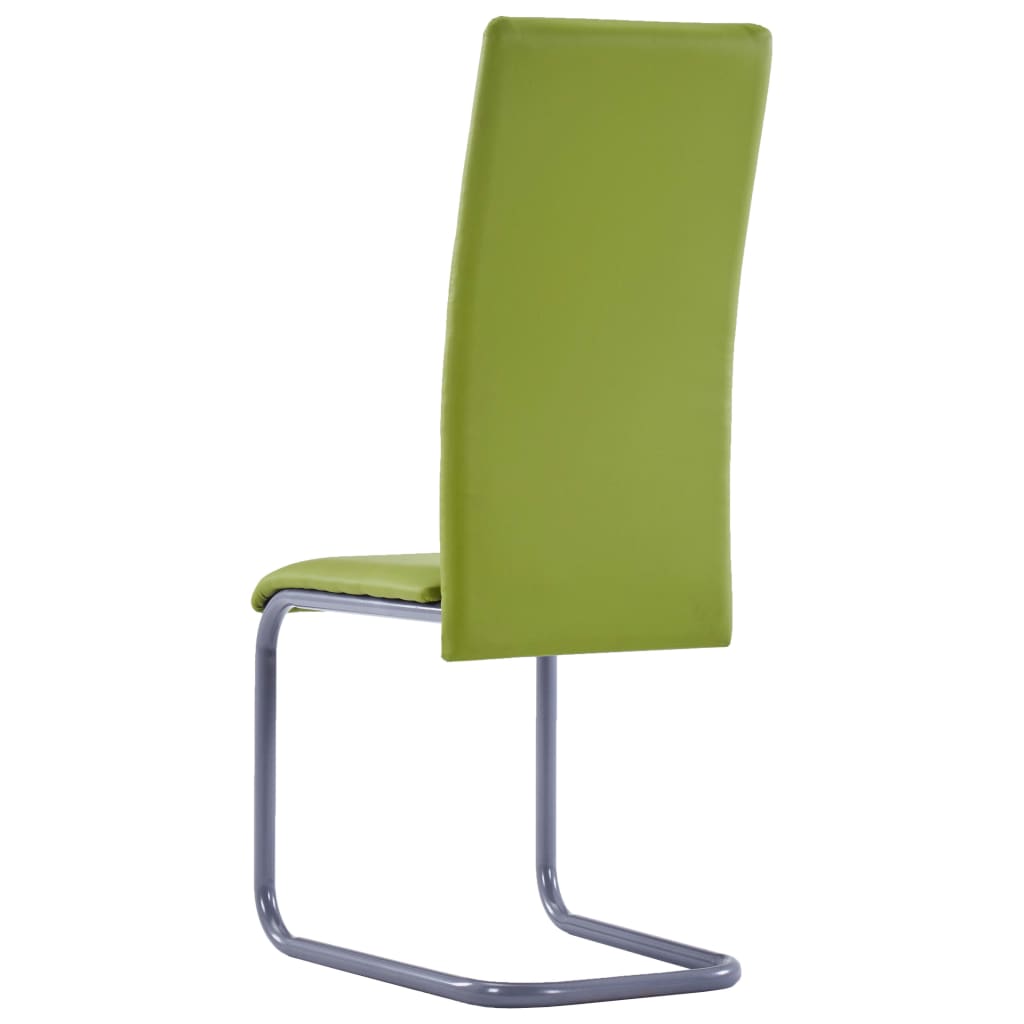 vidaXL Konzolne blagovaonske stolice od umjetne kože 2 kom zelene