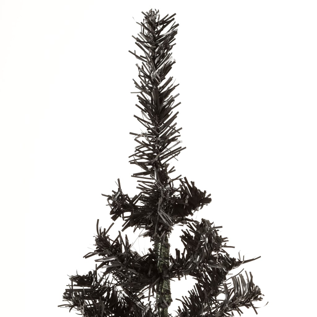 vidaXL Usko božićno drvce crno 150 cm