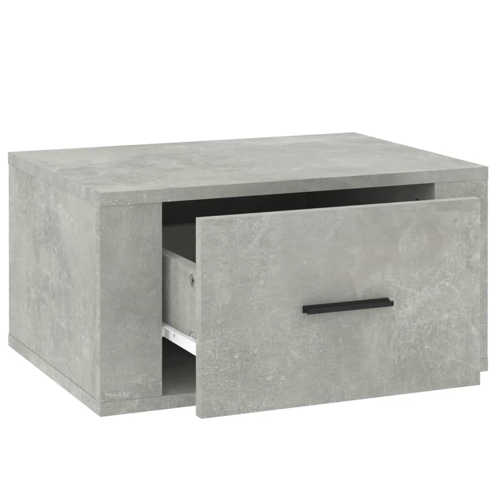 vidaXL Zidni noćni ormarić siva boja betona 50x36x25 cm