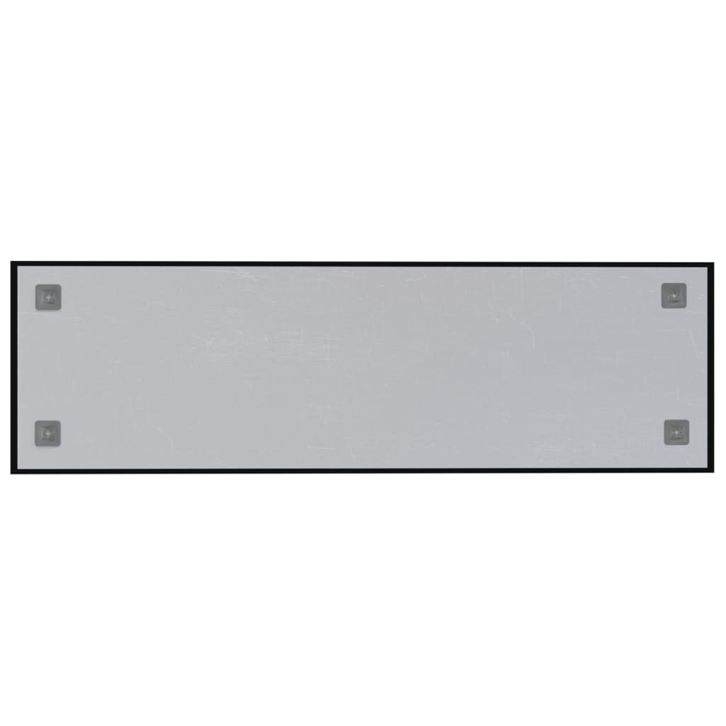 vidaXL Zidna magnetna ploča crna 100x30 cm od kaljenog stakla