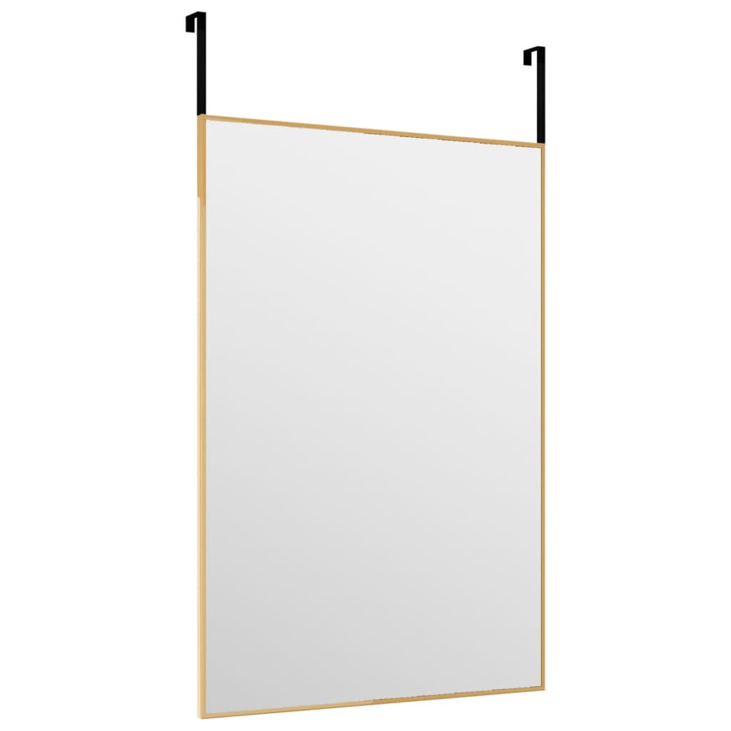 vidaXL Ogledalo za vrata zlatno 40x60 cm od stakla i aluminija